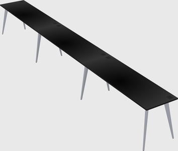 Modern rectangular office desk