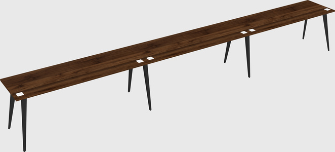 Modern rectangular office desk