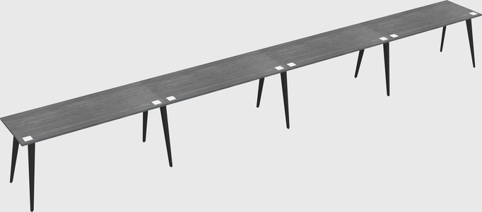 Modern rectangular office desk