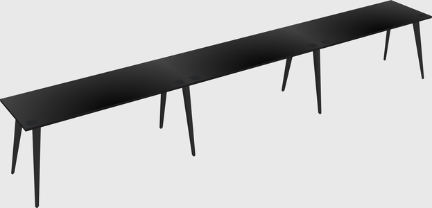 Modern rectangular office desk