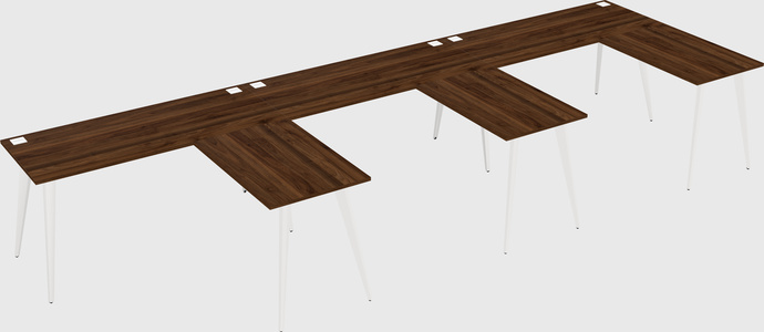 Modern l-shaped office desk