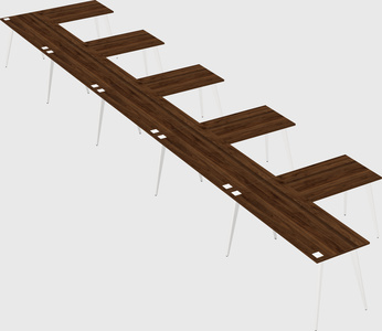 Modern l-shaped office desk