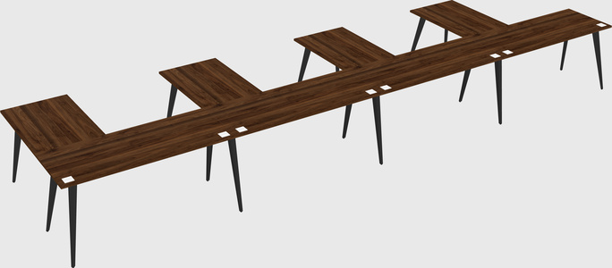 Modern l-shaped office desk