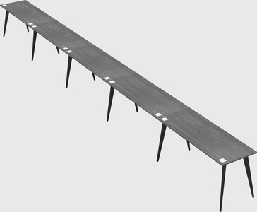 Modern rectangular office desk