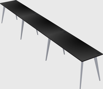 Modern rectangular office desk