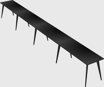 Modern rectangular office desk