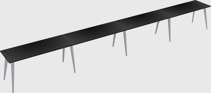 Modern rectangular office desk
