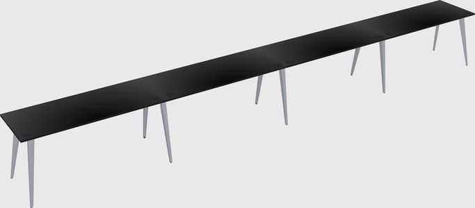Modern rectangular office desk