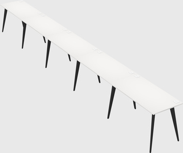 Modern rectangular office desk