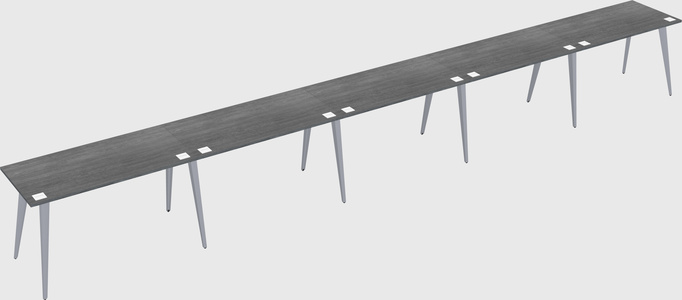 Modern rectangular office desk