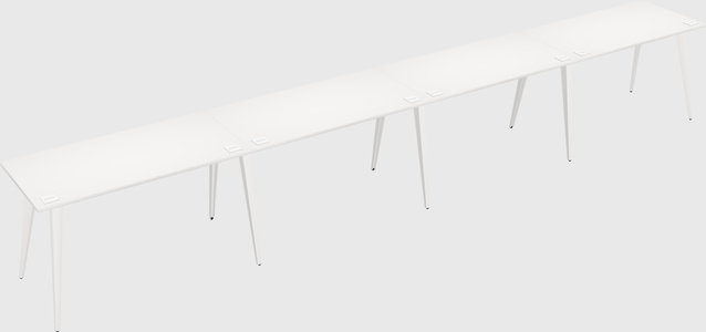 Modern rectangular office desk