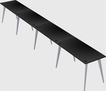 Modern rectangular office desk
