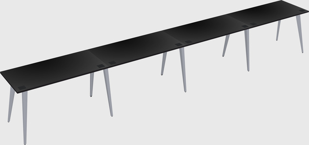 Modern rectangular office desk
