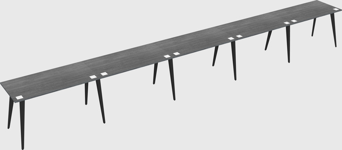 Modern rectangular office desk