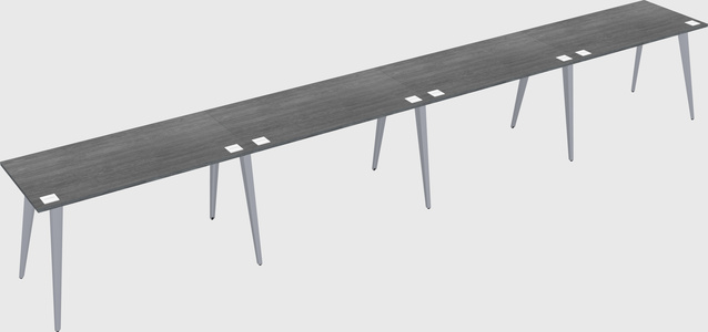 Modern rectangular office desk