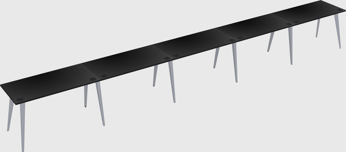 Modern rectangular office desk