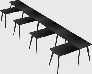 Modern l-shaped office desk