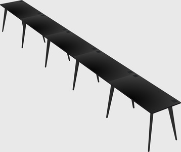 Modern rectangular office desk