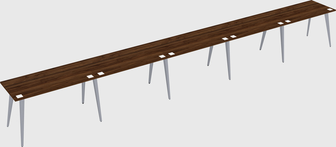 Modern rectangular office desk
