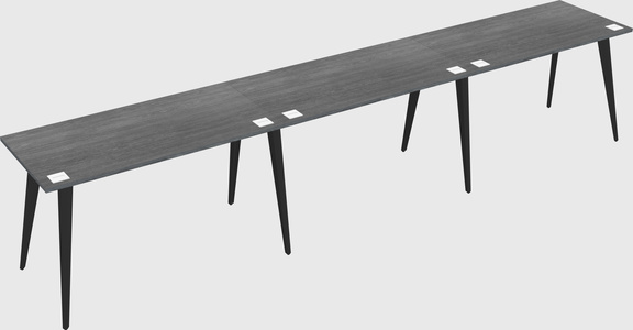 Modern rectangular office desk