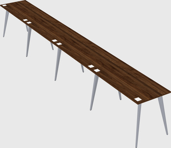 Modern rectangular office desk