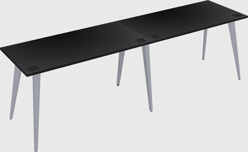 Modern rectangular office desk