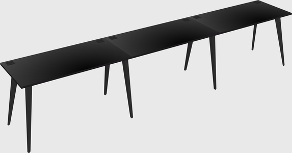 Modern rectangular office desk