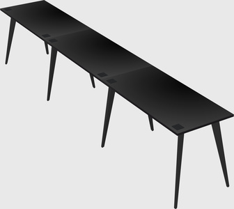 Modern rectangular office desk