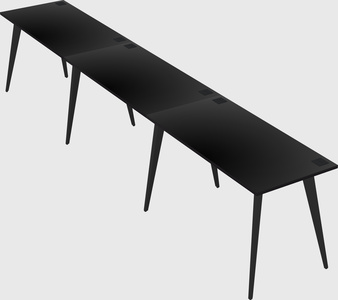 Modern rectangular office desk