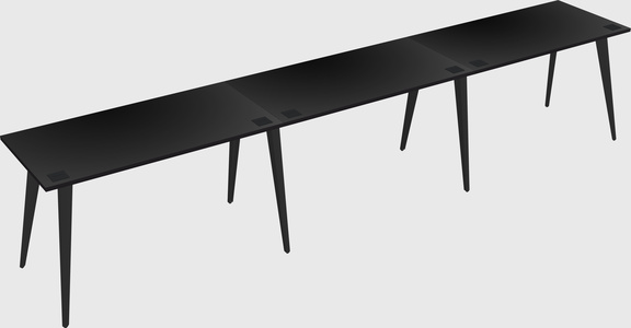 Modern rectangular office desk