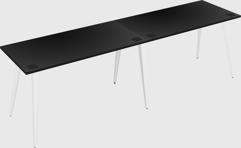 Modern rectangular office desk