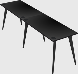 Modern rectangular office desk