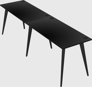 Modern rectangular office desk