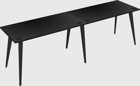 Modern rectangular office desk