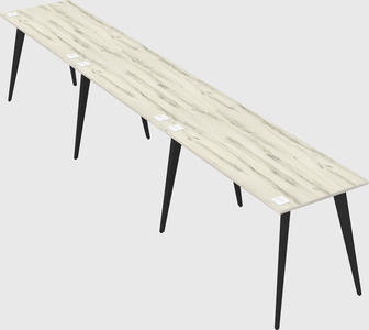 Modern rectangular office desk