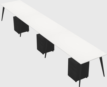 Modern rectangular office desk