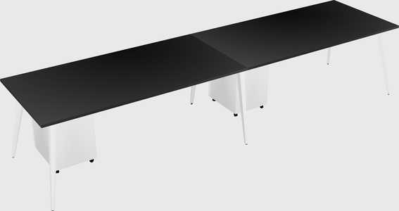 Modern rectangular office desk