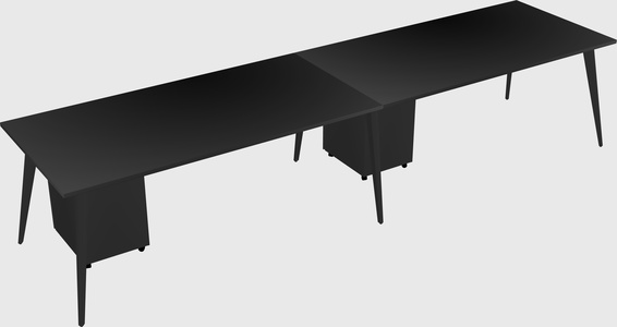 Modern rectangular office desk