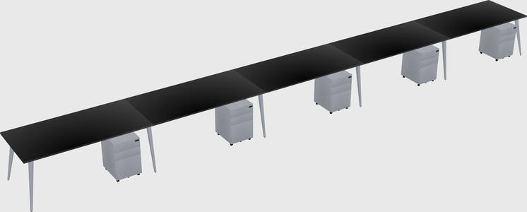 Modern rectangular office desk