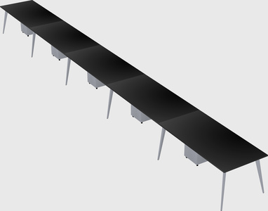 Modern rectangular office desk
