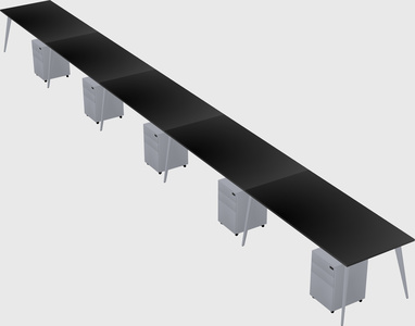 Modern rectangular office desk