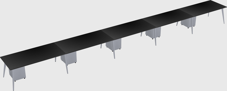 Modern rectangular office desk