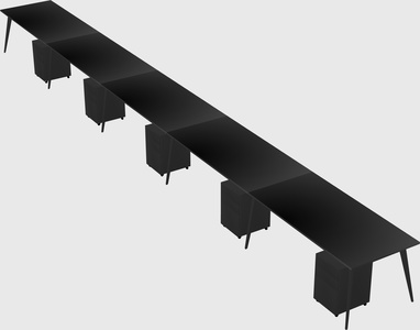 Modern rectangular office desk
