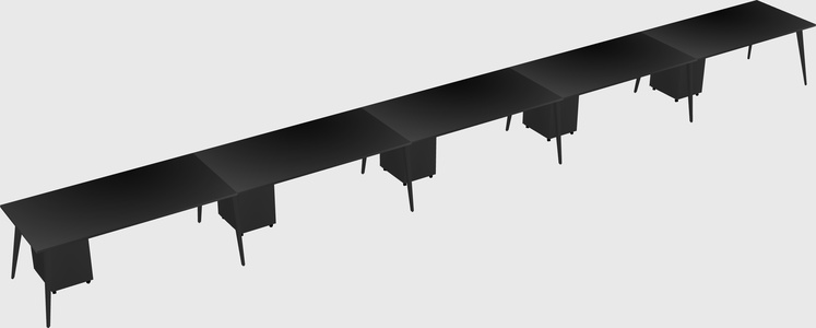 Modern rectangular office desk