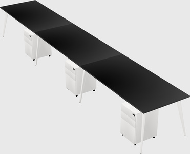 Modern rectangular office desk
