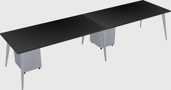 Modern rectangular office desk