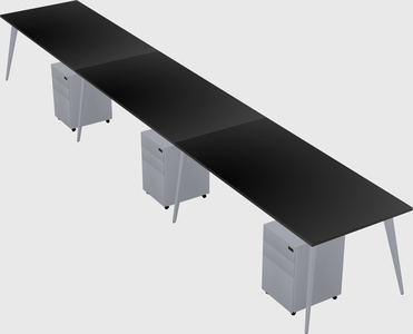 Modern rectangular office desk