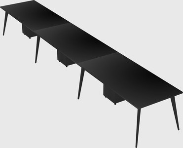 Modern rectangular office desk