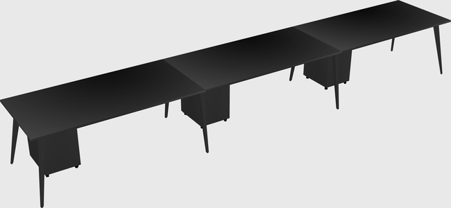 Modern rectangular office desk