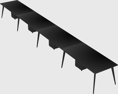 Modern rectangular office desk